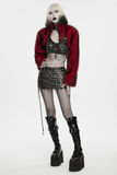 Gothic Strappy Cage Skirt with Crosses and Metal Chains