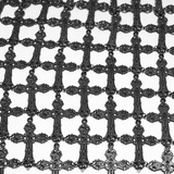 Gothic Strappy Cage Skirt with Crosses and Metal Chains