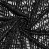 Gothic Women Hooded Mesh Cape with Belted Punk Vibe