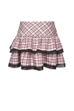 Grunge Mini Skirt with Heart Buckle and Grommet Details