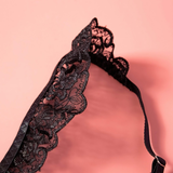 Intimate Women's Lace Lingerie Sets / Erotic Bra with Floral Pattern / Sexy Low Waist Panties - EVE's SECRETS