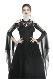 Lace Gothic Bolero with Flowing Long Mesh Sleeves