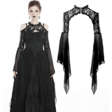 Lace Gothic Bolero with Flowing Long Mesh Sleeves