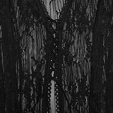 Lace Gothic Cape with Adjustable Neck and Jagged Hem Finish