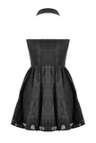 Lace Halter Dress with Elegant Keyhole Neck Design