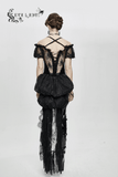 Ladies Transparent Lace Corset: Short Sleeves Elegance