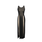 Lightweight See-through Split Maxi Dress / Long Sleeveless Cover-ups / Women's Sexy Outfits - EVE's SECRETS