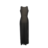 Lightweight See-through Split Maxi Dress / Long Sleeveless Cover-ups / Women's Sexy Outfits - EVE's SECRETS