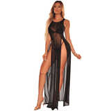 Lightweight See-through Split Maxi Dress / Long Sleeveless Cover-ups / Women's Sexy Outfits - EVE's SECRETS