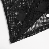 Mens Black Skull Mesh Hooded Sleeveless Top with Studs