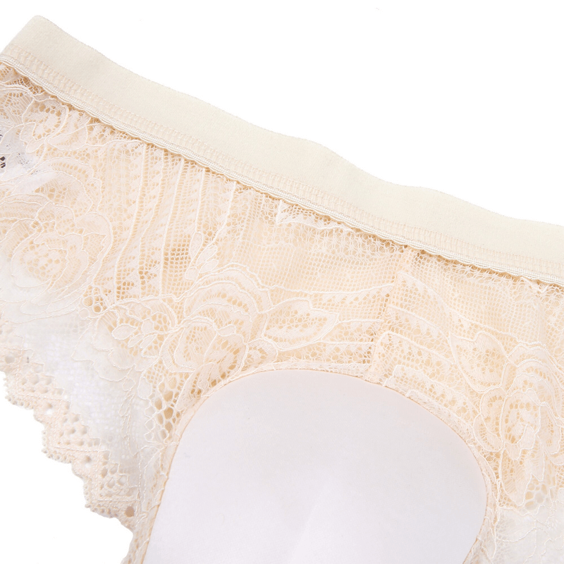 Men's Floral Lace Underpants / Male Low Waist Panties / Sissy Crossdresser Underwear - EVE's SECRETS