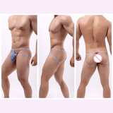 Men's Mesh Transparent Briefs / Low Rise G-Strings with Elastic Waistband / Male Sexy Underwear - EVE's SECRETS