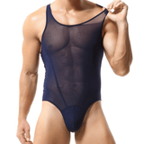 Men's Underwear / Sexy Mesh Bodysuit / Breathable Undershirt for Male - EVE's SECRETS