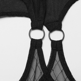 Mesh Leggings Featuring Seductive Suspender Detailing