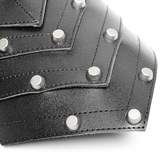 Metal-buckled Strap for Punk Armor with Spiked Shoulder