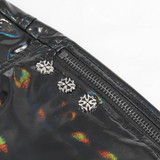 Pentagram Stylish Faux Leather Shorts for Punk Women