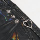 Pentagram Stylish Faux Leather Shorts for Punk Women