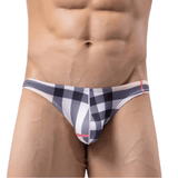 Plaid Men's Briefs - Comfort Fit Spandex Underwear in Beige - EVE's SECRETS