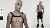 Punk Body Chain Harness with Adjustable Steel Buckle
