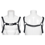 Punk Body Chain Harness with Adjustable Steel Buckle