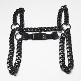 Punk Body Chain Harness with Adjustable Steel Buckle