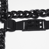 Punk Body Chain Harness with Adjustable Steel Buckle