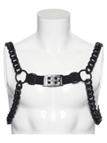 Punk Body Chain Harness with Adjustable Steel Buckle