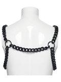 Punk Body Chain Harness with Adjustable Steel Buckle
