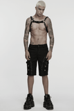 Punk Body Chain Harness with Adjustable Steel Buckle