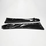 Punk Glossy Leather Long Gloves with Steel Studs