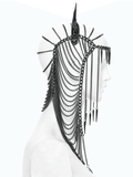 Punk Gothic Chain Headpiece with Spiked Thorn Motif