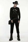Punk Gothic PU Leather Body Harness with Metal Chains