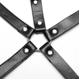 Punk Harness with Metal Rings for a Structured Look