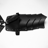 Punk Men's Black Faux Leather Shoulder Armor Harness