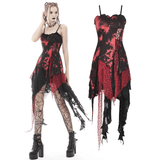 Punk Rock Dress featuring Asymmetrical Netting and Straps