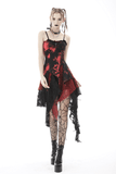 Punk Rock Dress featuring Asymmetrical Netting and Straps