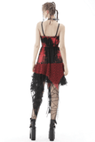 Punk Rock Dress featuring Asymmetrical Netting and Straps