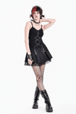 Punk Sheer Cami with Corset Lacing and Metal Accents
