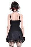 Punk Sheer Cami with Corset Lacing and Metal Accents
