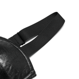 Punk Vegan Leather Waiscoat with Customizable Straps