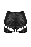 Punk Women's High-Waisted Shorts with Side Straps