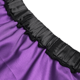 Purple Gothic Mesh Skirt with Lace-Up Ribbon Detail