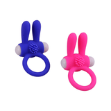 Rabbit Cock Ring Vibrator / Penis Ring with Clitoris Massager / Adult Sex Toys