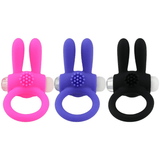 Rabbit Cock Ring Vibrator / Penis Ring with Clitoris Massager / Adult Sex Toys - EVE's SECRETS