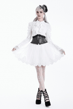 Romantic Tulle Skirt with Embroidered Lace Hemline