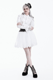 Romantic Tulle Skirt with Embroidered Lace Hemline