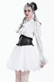 Romantic Tulle Skirt with Embroidered Lace Hemline