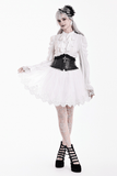 Romantic Tulle Skirt with Embroidered Lace Hemline