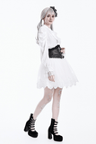 Romantic Tulle Skirt with Embroidered Lace Hemline