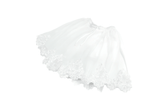 Romantic Tulle Skirt with Embroidered Lace Hemline